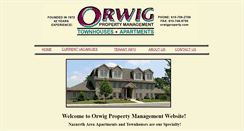 Desktop Screenshot of orwigproperty.com